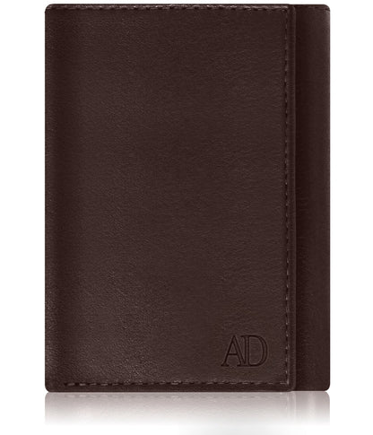Genuine Leather Trifold Wallet – ID Window, RFID Blocking