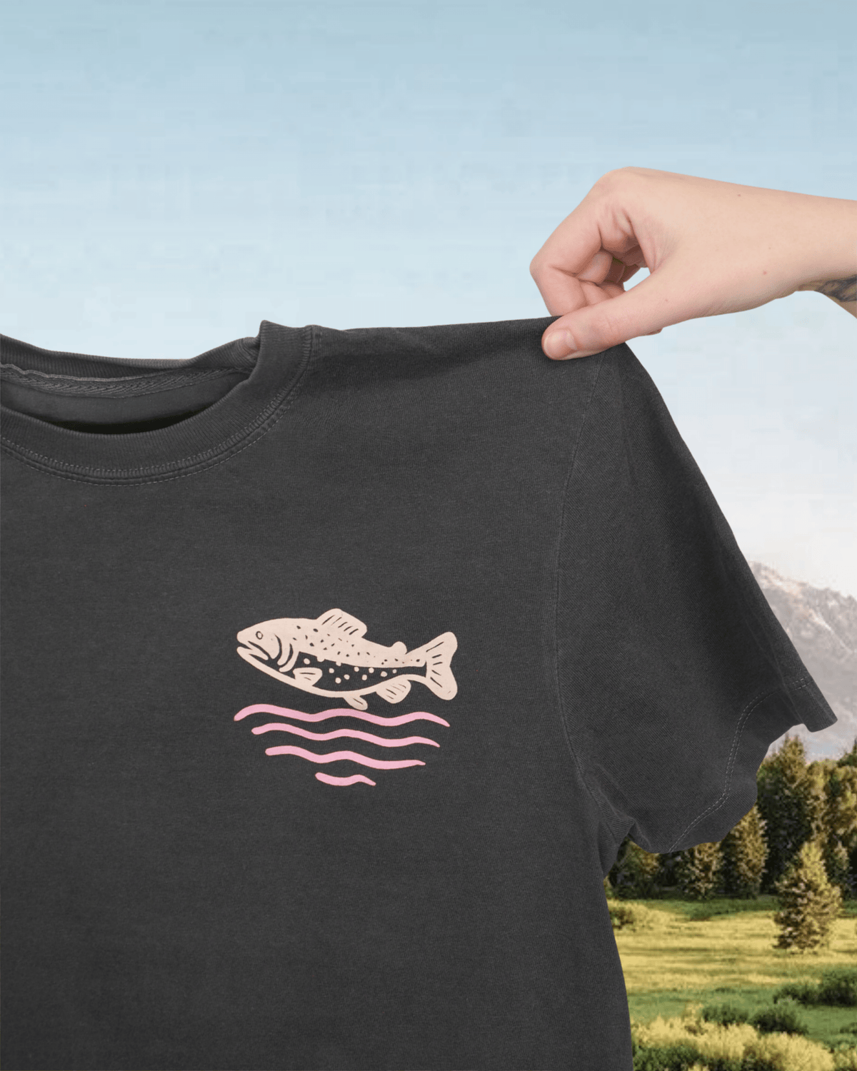 "Wild Trout" Crop Tee