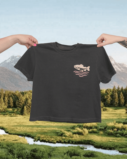 "Wild Trout" Crop Tee