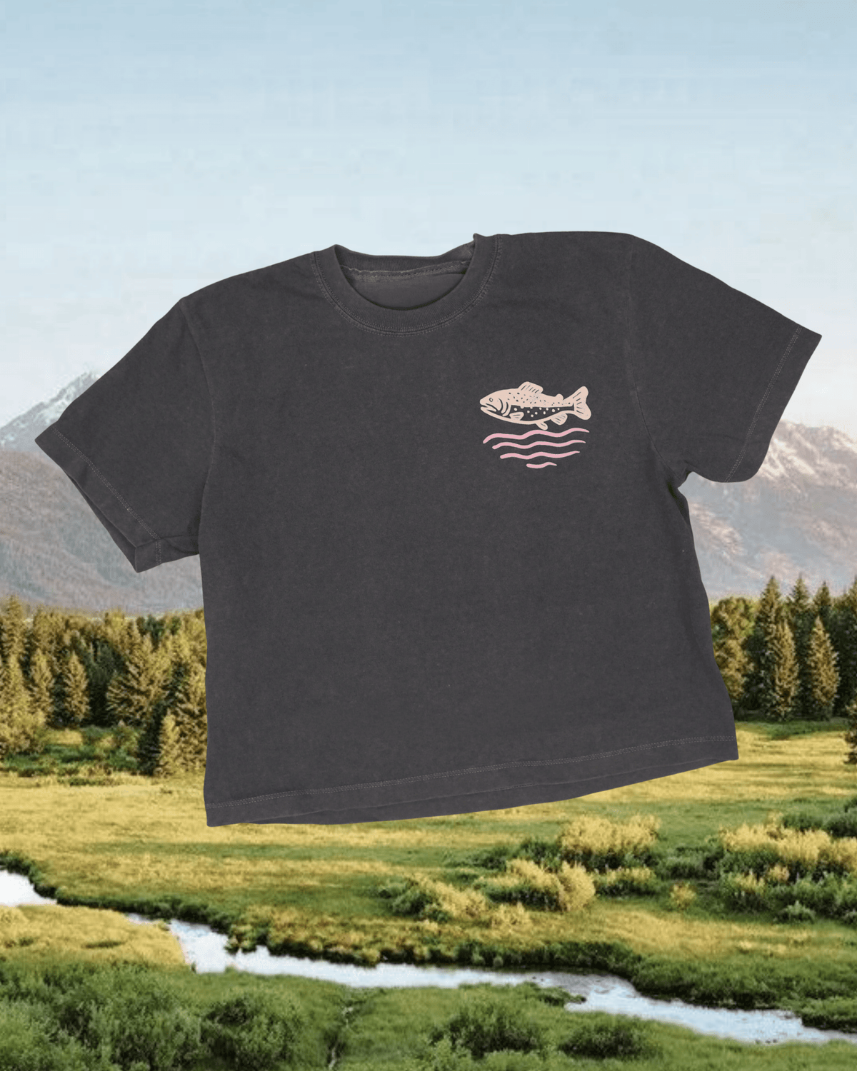 "Wild Trout" Crop Tee