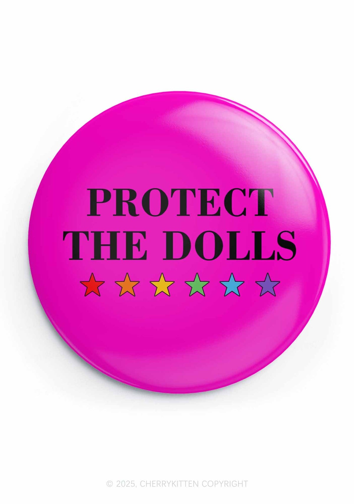 Protect The Dolls Pride 1Pc Y2K Pin Badge Cherrykitten