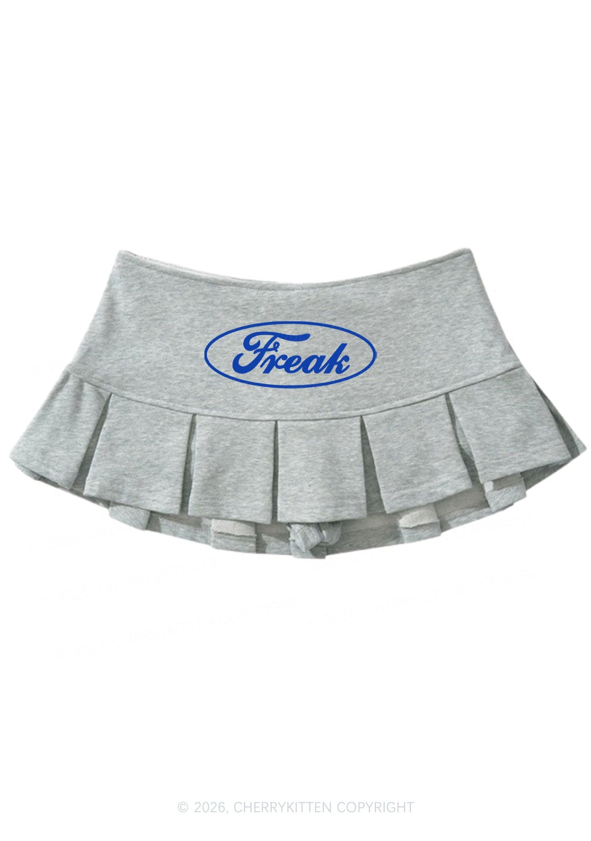 Oval Freak Y2K Mini Pleated Skirts Cherrykitten
