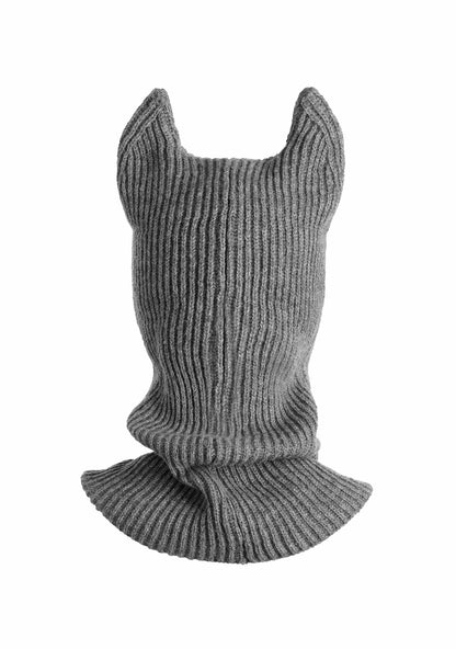 Halloween Y2K Devil Horn Knitted Balaclava Cherrykitten