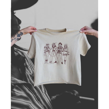 "Lady Gang" Natural Crew Shirt