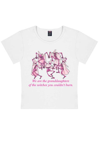 Halloween Granddaughters Of The Witches Y2K Baby Tee Cherrykitten