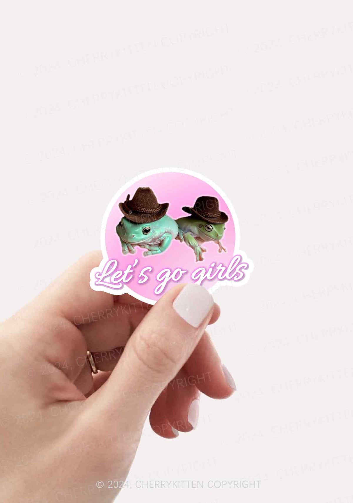 Let's Go Girls 1Pc Y2K Sticker Cherrykitten