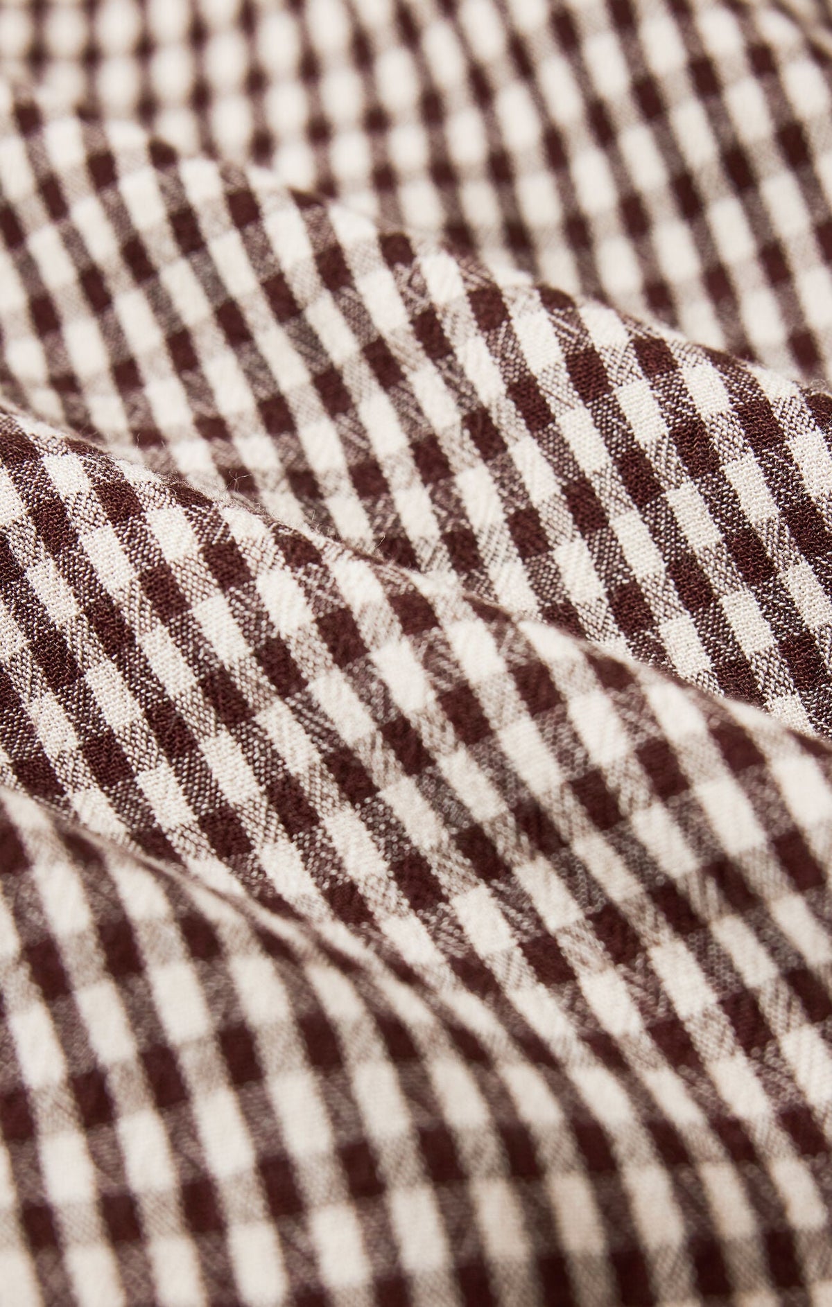 Flared Gingham Jumpsuit Chocolate Cherry