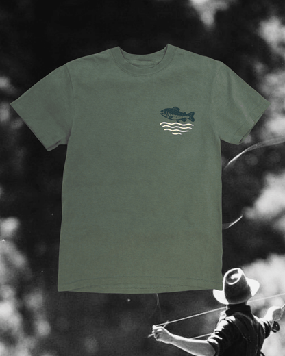 "Wild Trout" Tee in Green