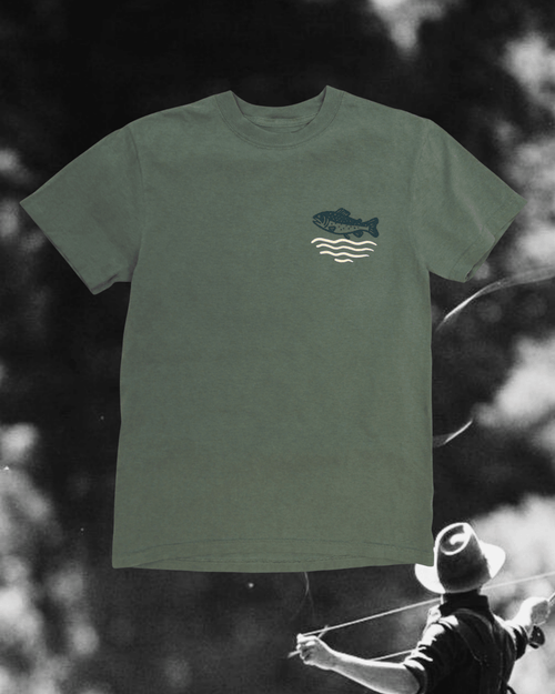 "Wild Trout" Tee in Green