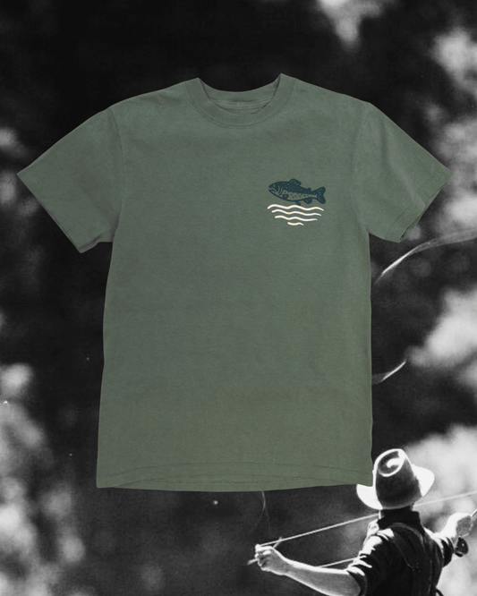 "Wild Trout" Tee in Green