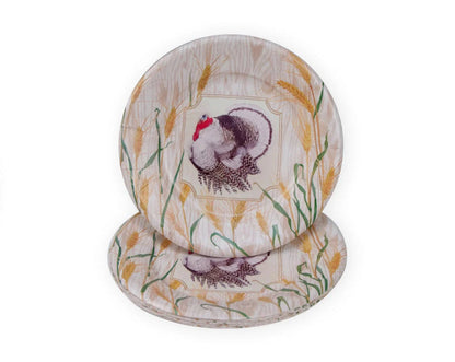Homestead Turkey Dessert/Salad Plate-set of 8