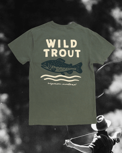 "Wild Trout" Tee in Green