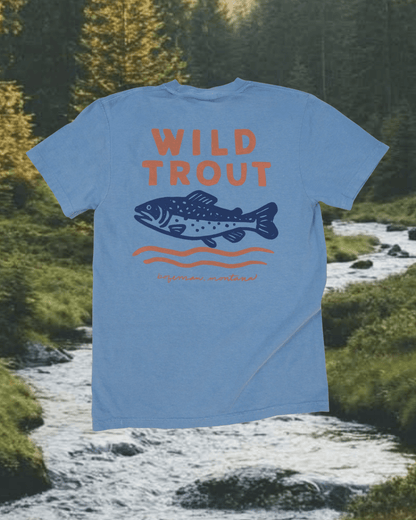 "Wild Trout" Tee in Blue