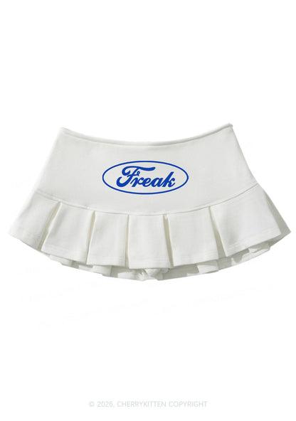 Oval Freak Y2K Mini Pleated Skirts Cherrykitten