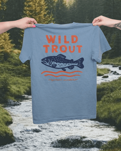 "Wild Trout" Tee in Blue