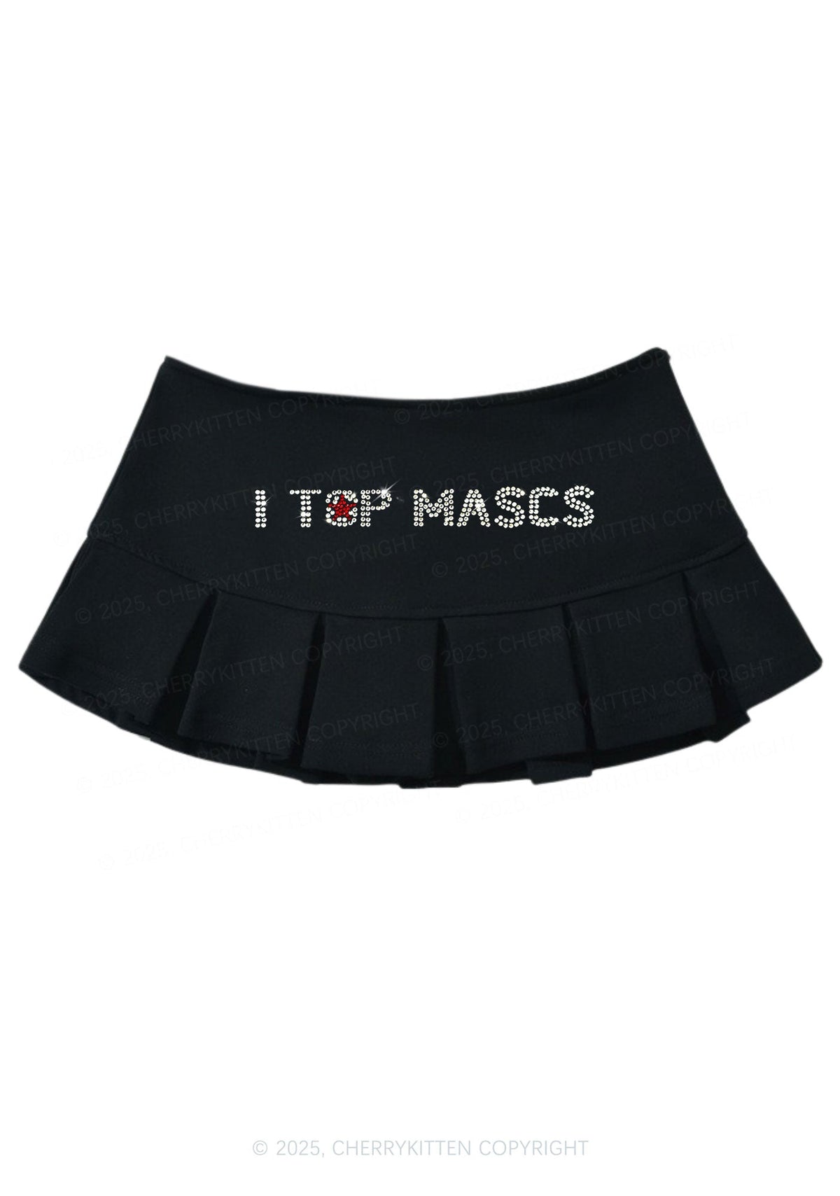 Rhinestone I Top Mascs Pride Y2K Mini Pleated Skirts Cherrykitten