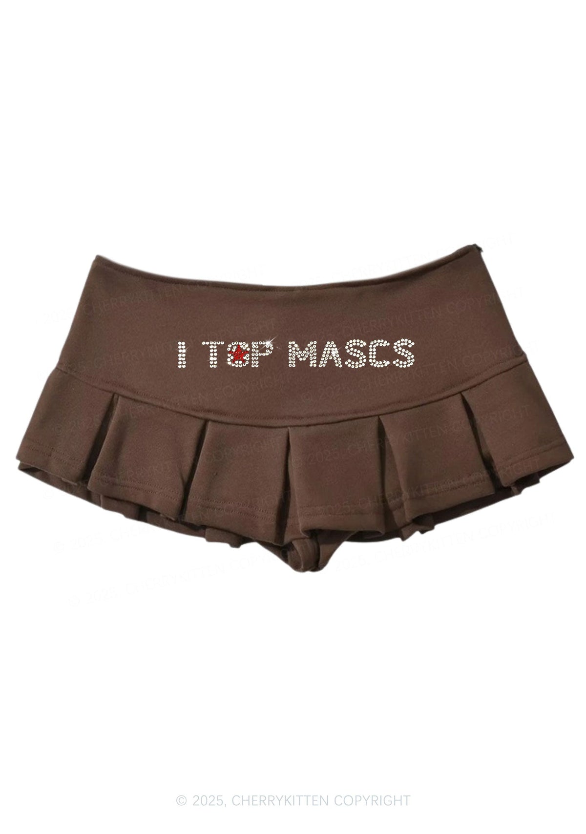 Rhinestone I Top Mascs Pride Y2K Mini Pleated Skirts Cherrykitten