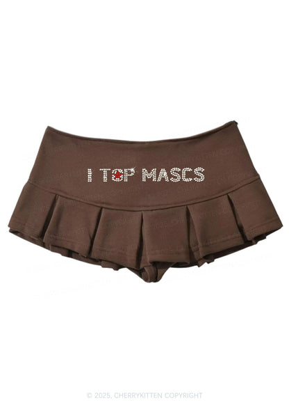 Rhinestone I Top Mascs Pride Y2K Mini Pleated Skirts Cherrykitten