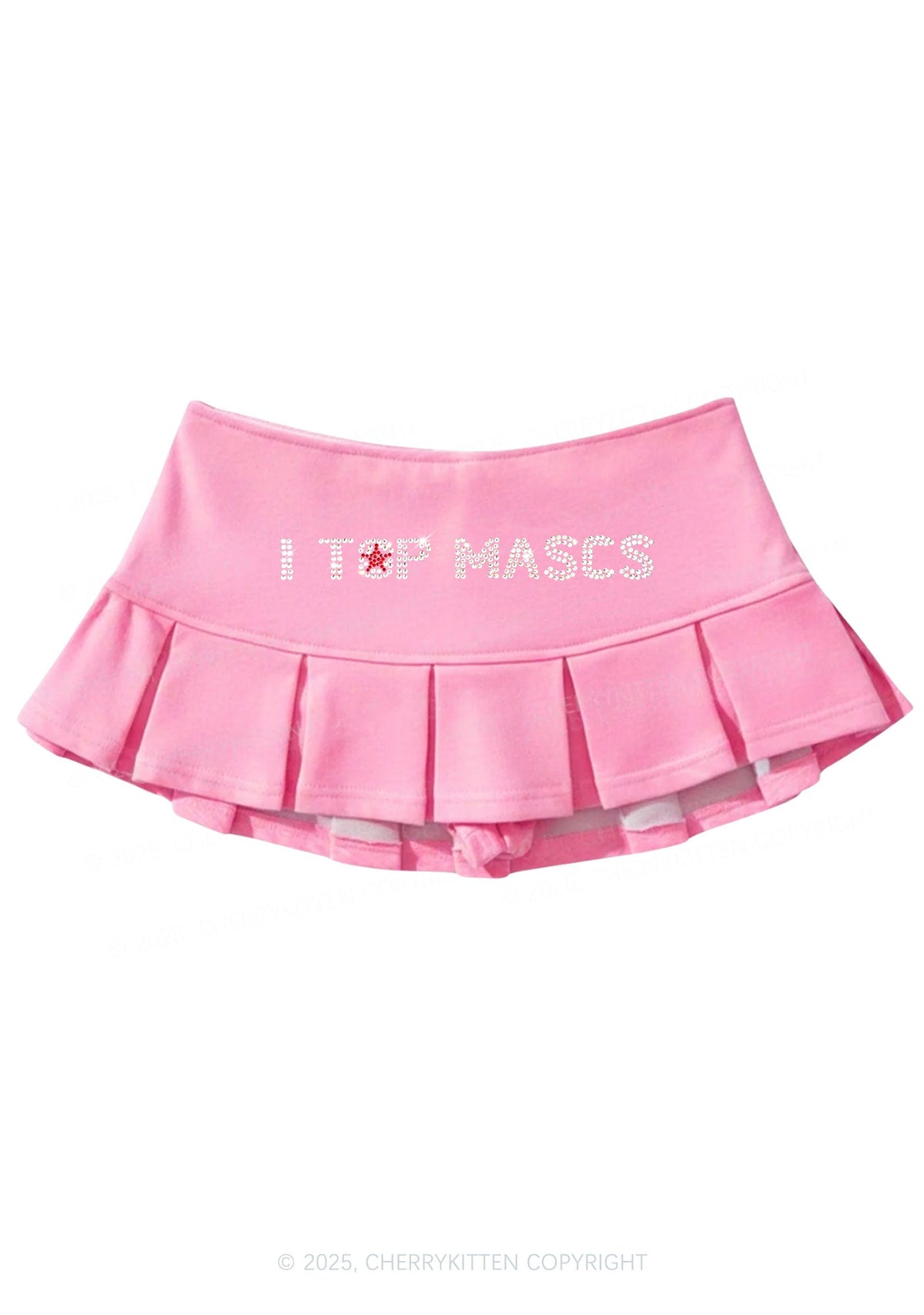 Rhinestone I Top Mascs Pride Y2K Mini Pleated Skirts Cherrykitten