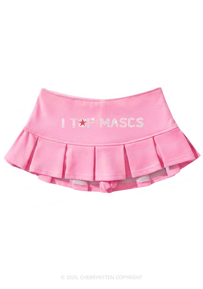 Rhinestone I Top Mascs Pride Y2K Mini Pleated Skirts Cherrykitten