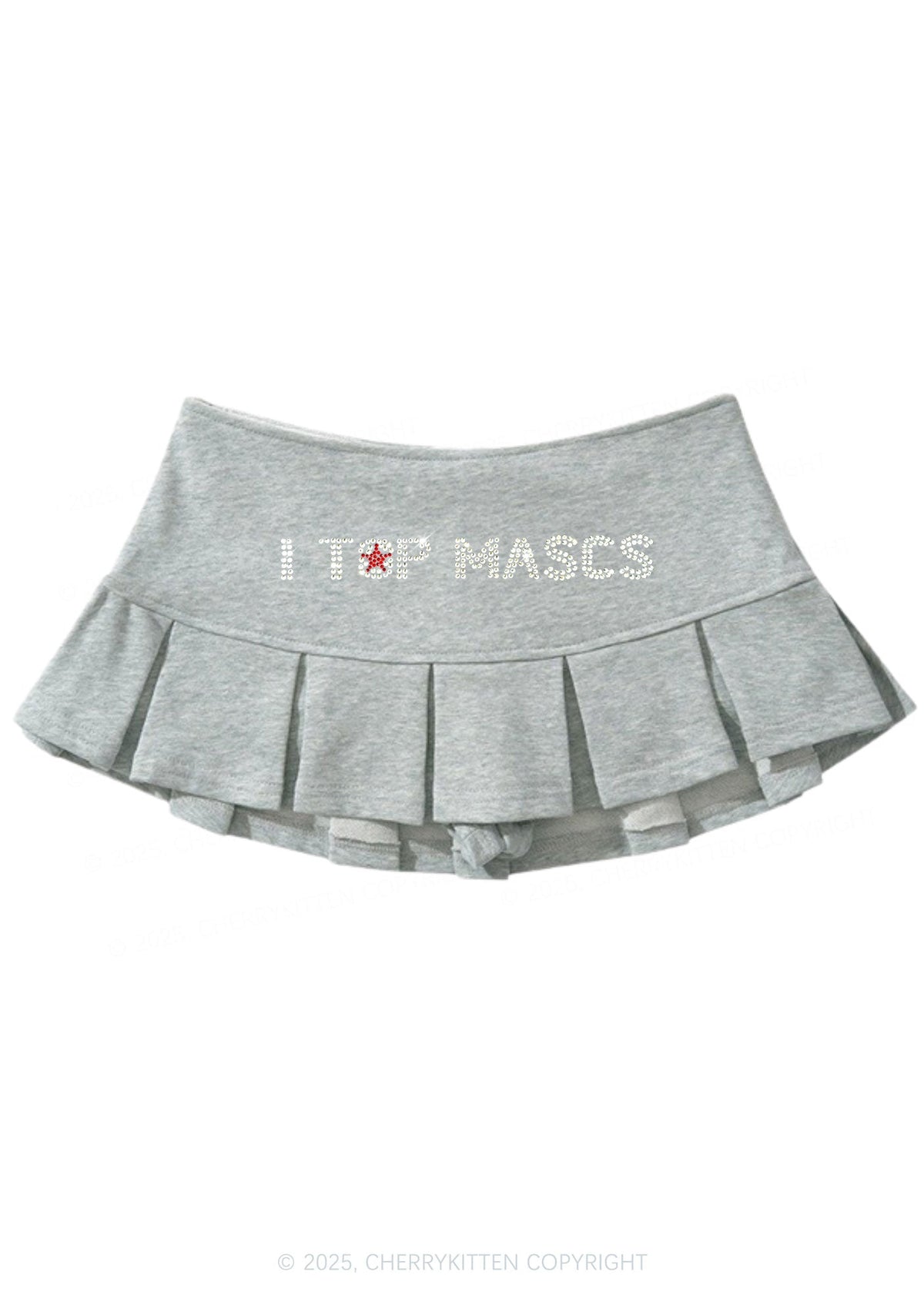 Rhinestone I Top Mascs Pride Y2K Mini Pleated Skirts Cherrykitten