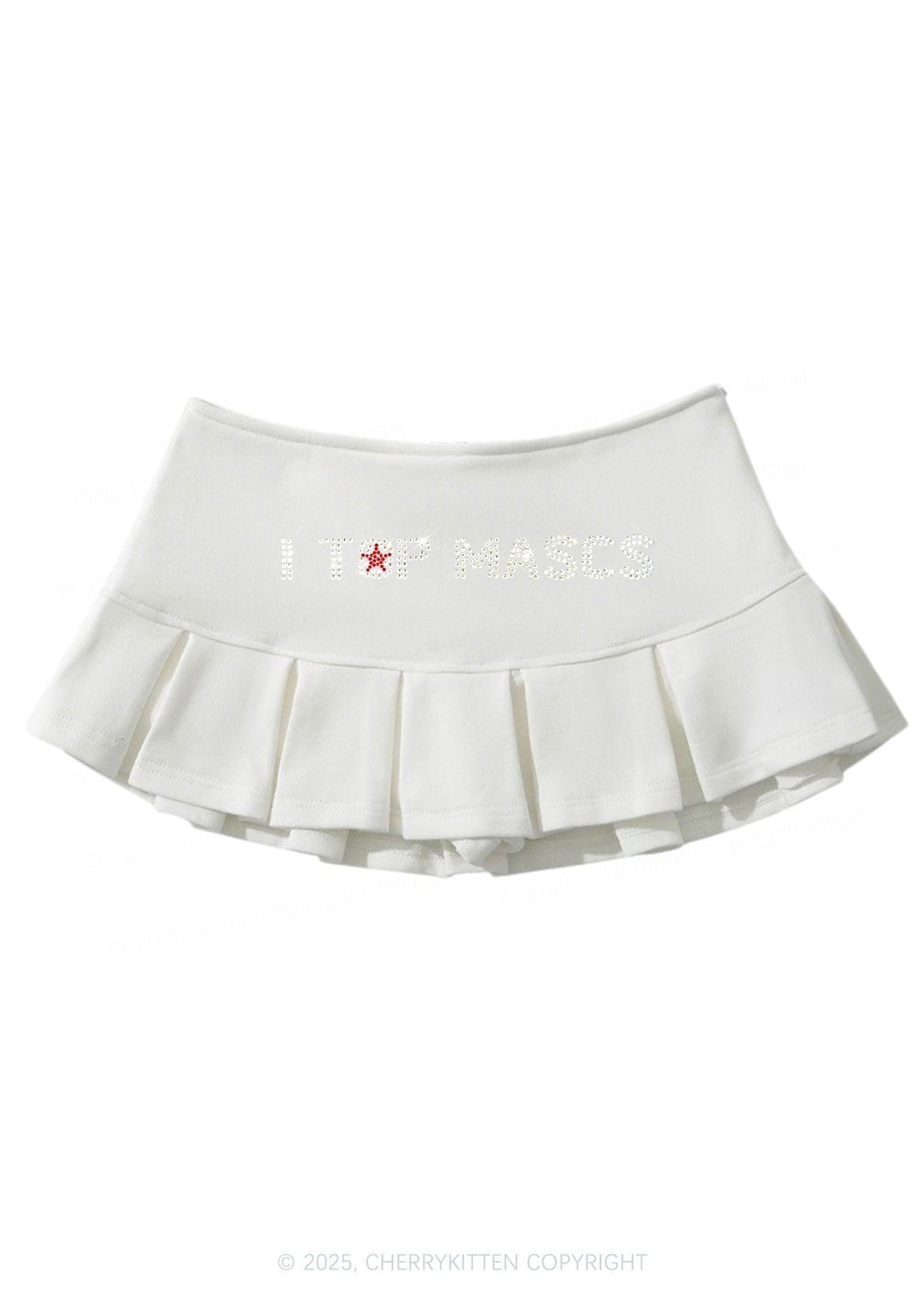 Rhinestone I Top Mascs Pride Y2K Mini Pleated Skirts Cherrykitten