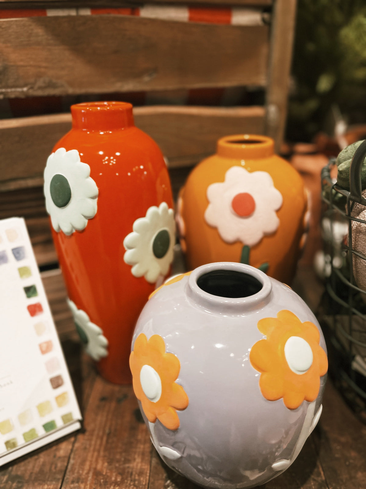 Ceramic Vases With Flowers