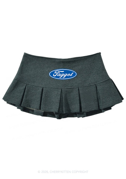Faggot Pride Y2K Mini Pleated Skirts Cherrykitten