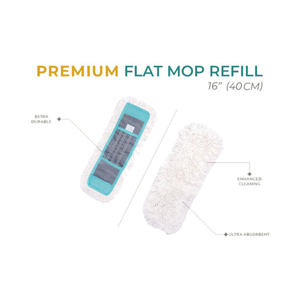 Zidello PREMIUM FLAT MOP - DRY 16" INCH (40CM)