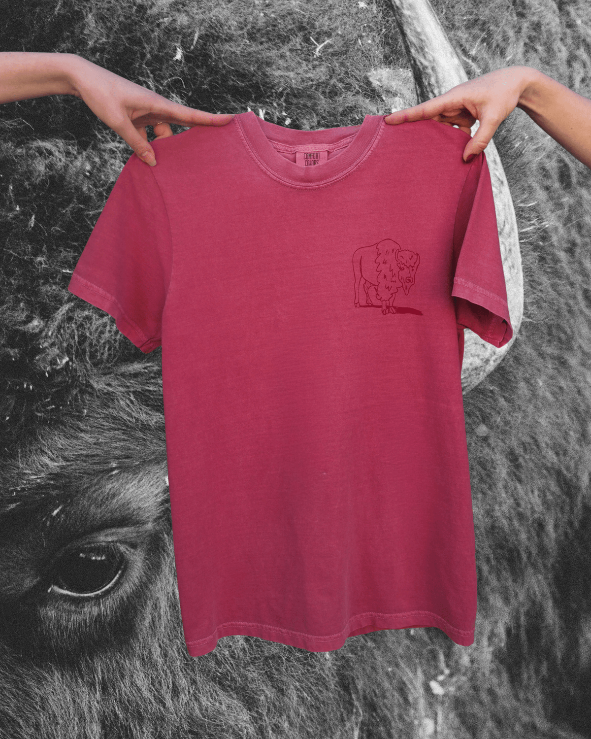 "Montana Traffic Jam" Tee in Brick