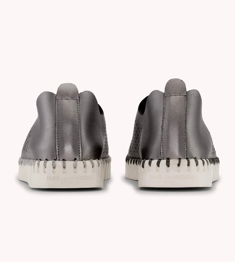 Tulip Shoe Metallic- Gun Metal