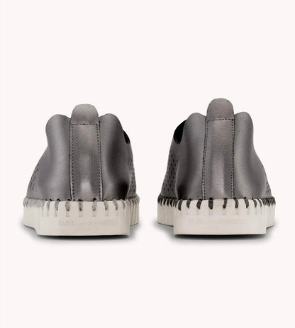 Tulip Shoe Metallic- Gun Metal
