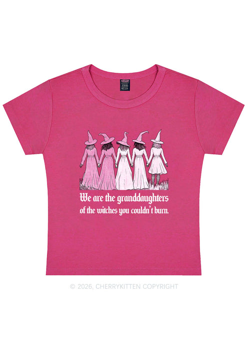 Halloween Witches Granddaughters Y2K Baby Tee Cherrykitten
