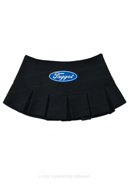 Faggot Pride Y2K Mini Pleated Skirts Cherrykitten