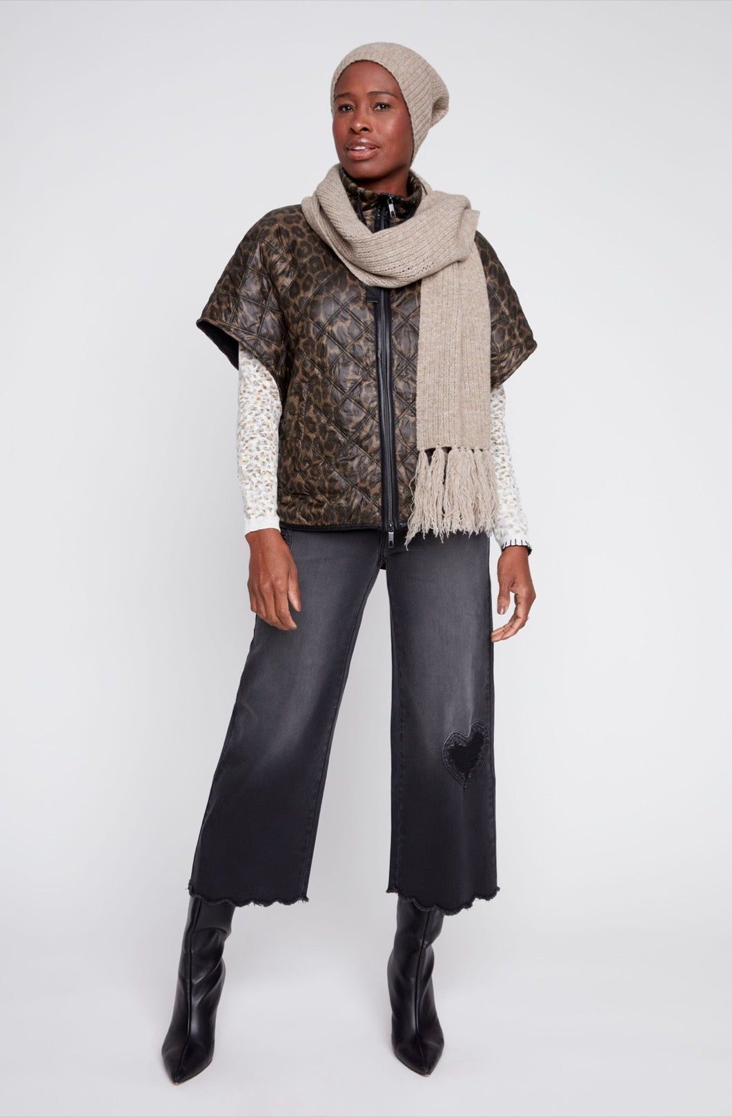 Woven Leopard Jacket