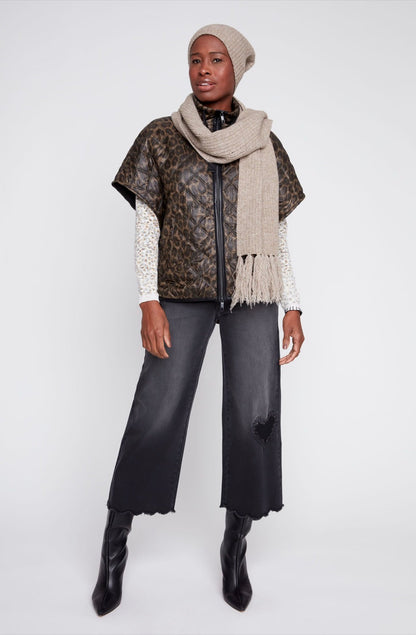 Woven Leopard Jacket