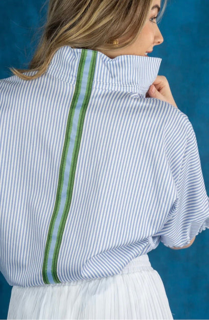 Poppy Top-Grapemist Stripe