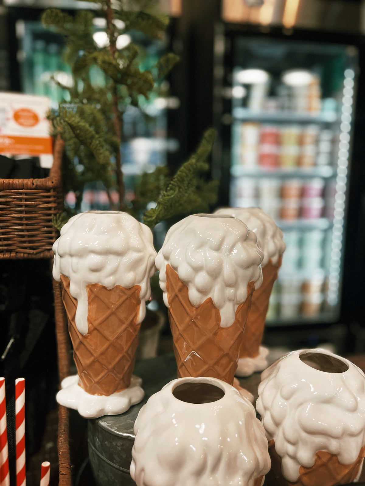 Vanilla Ice Cream Vase
