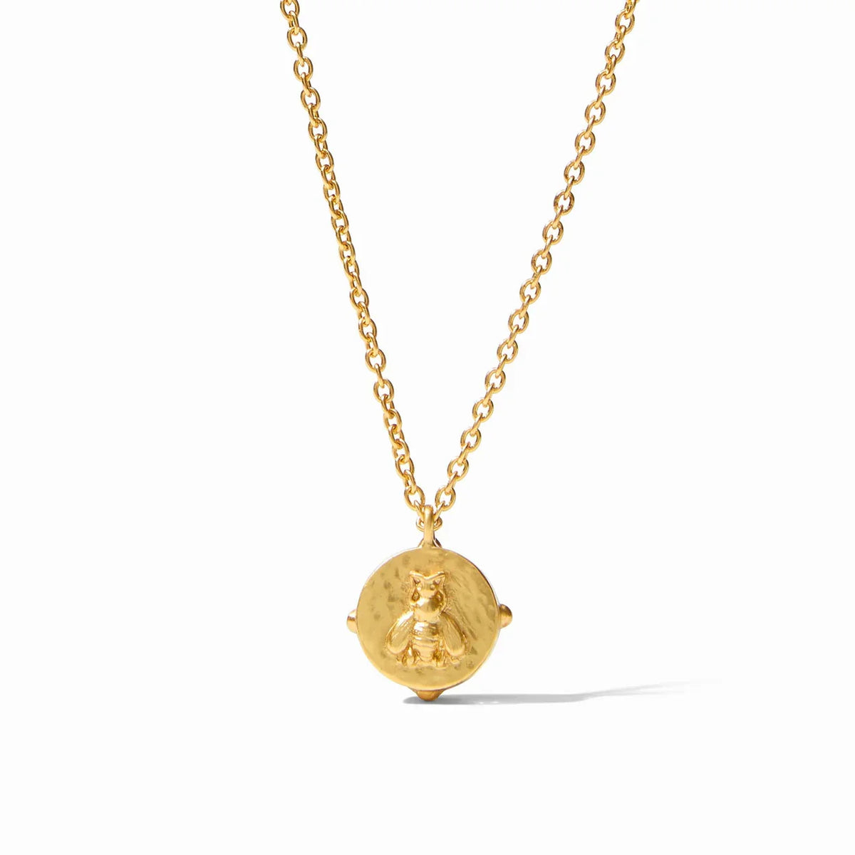 Honeybee Solitaire Necklace-Gold & Iridescent Champagne