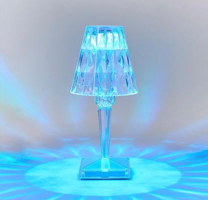 LED Cordless Color-Changing Crystal Lamp