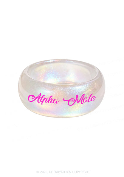 Alpha Male Y2K Cuff Bangle Cherrykitten