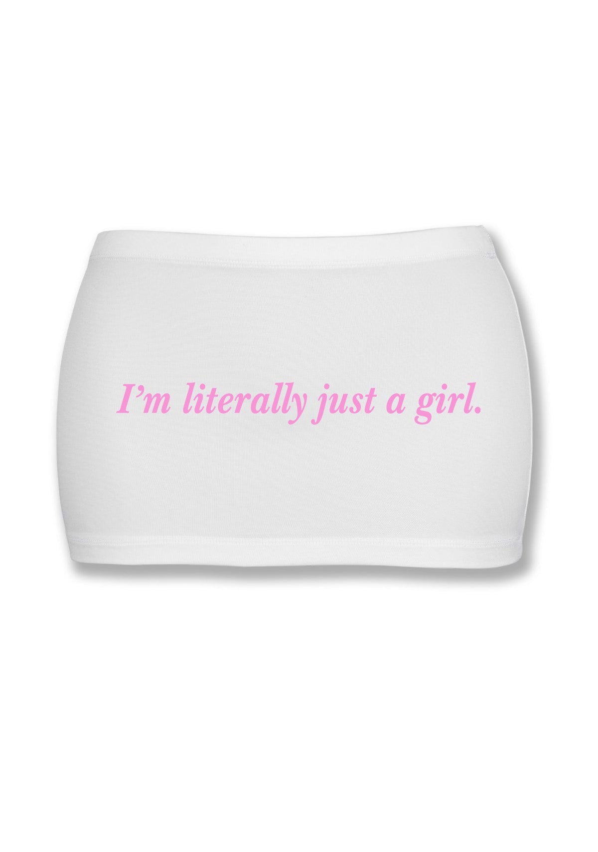 Literally Just A Girl Y2K Mini Hip Skirt Cherrykitten