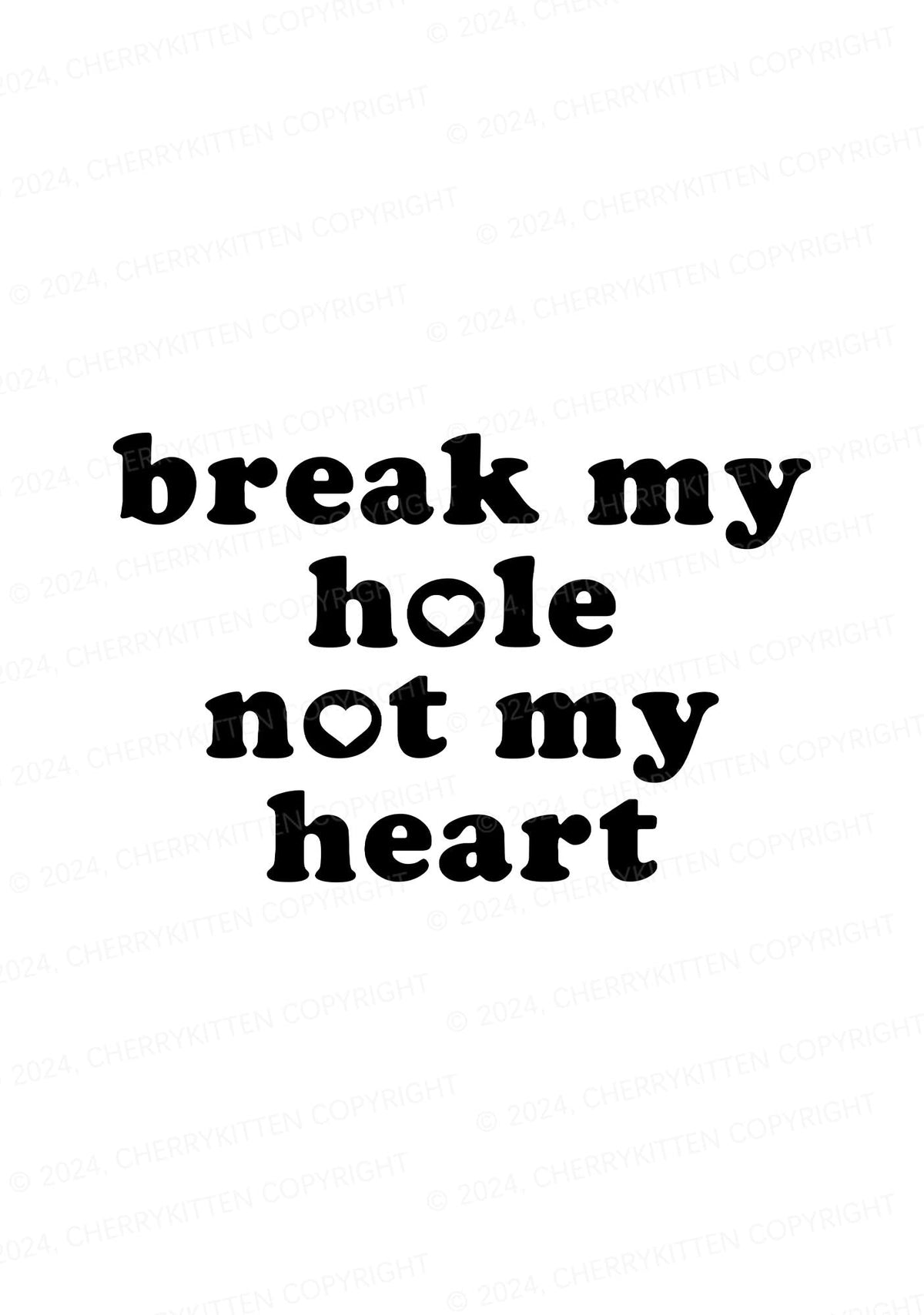 Break My Hole Y2K Mid Rise Waist Boyshort Cherrykitten