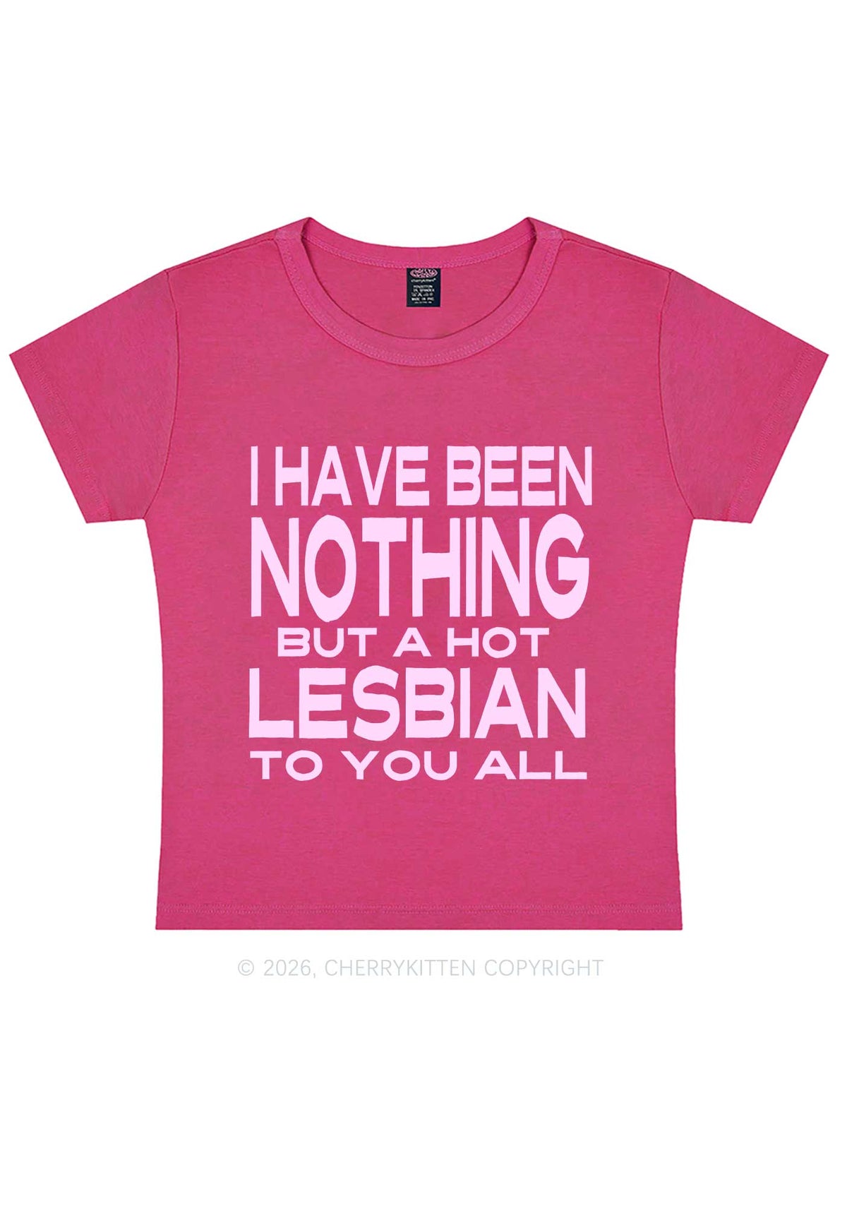 I Have Been A Hot Lesbian Pride Y2K Baby Tee Cherrykitten
