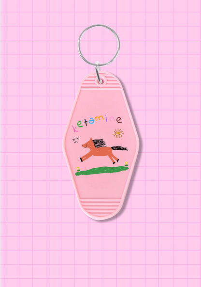 Orange Pony 1Pc Y2K Hotel Keychain Cherrykitten