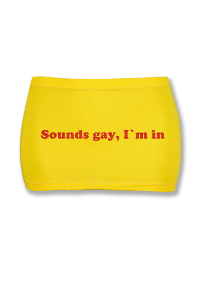 Sounds Gay Y2K Mini Hip Skirt Cherrykitten
