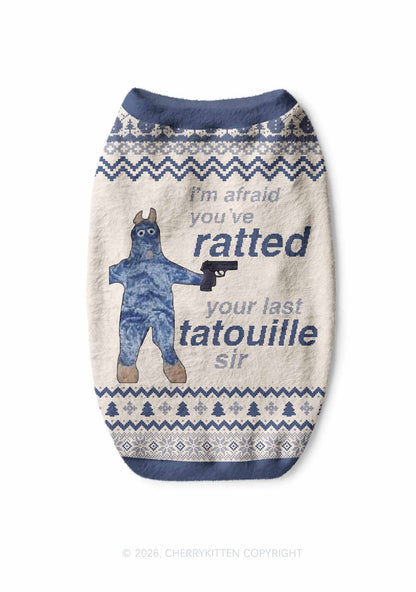 Ratted Last Tatouille Y2K Pet Knit Sweatshirt Cherrykitten