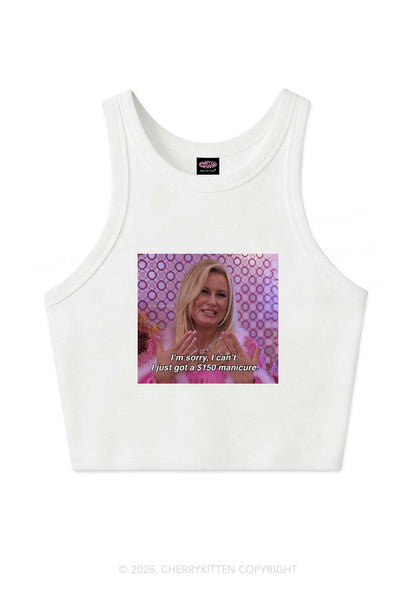 I Just Got Manicure Y2K Crop Tank Top Cherrykitten