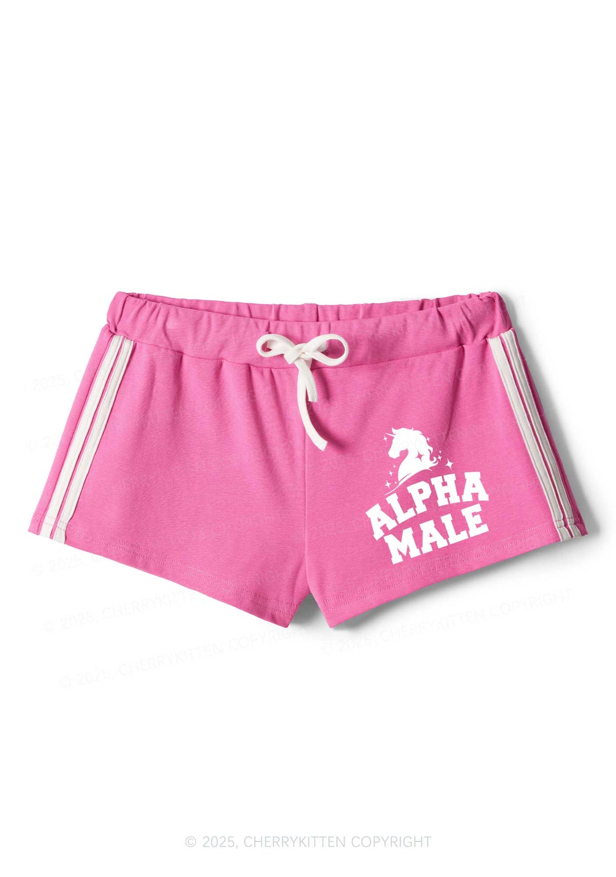 Unicorn Alpha Male Y2K Drawstring Mini Shorts Cherrykitten