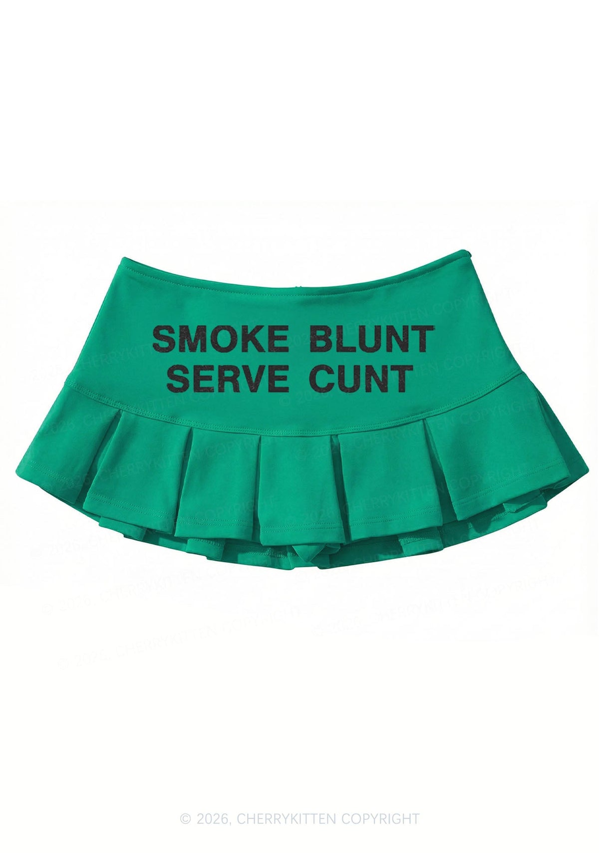 Smoke Blunt Y2K Mini Pleated Skirts Cherrykitten